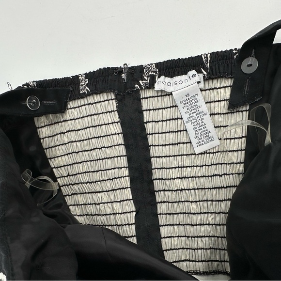 Madison Leigh Dress Women’s 12 Black Floral Tie Belt Sundress Classic Preppy - Picture 7 of 14